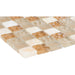 Glas & Naturstein Mosaik Lanzarote Marmor Beige Glasmix Perlmutt - FliesenDeal24 - Fliesen günstig kaufen