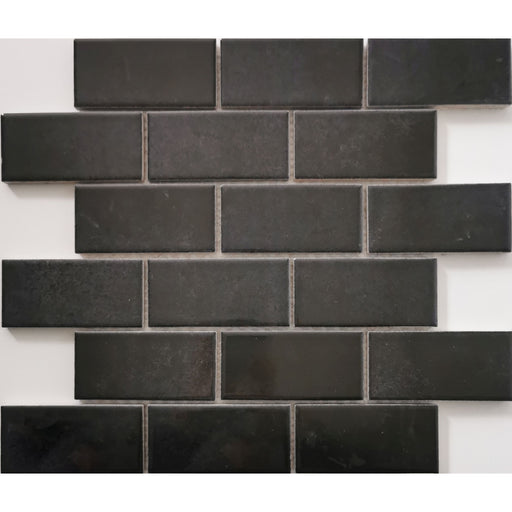 Keramisches Mosaik Castello Brick Schwarz 30,3x30,6_4330542115815