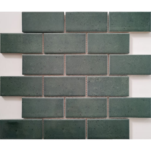 Keramisches Mosaik Castello Brick Dunkelgrün 30,3x30,6_4330542115822