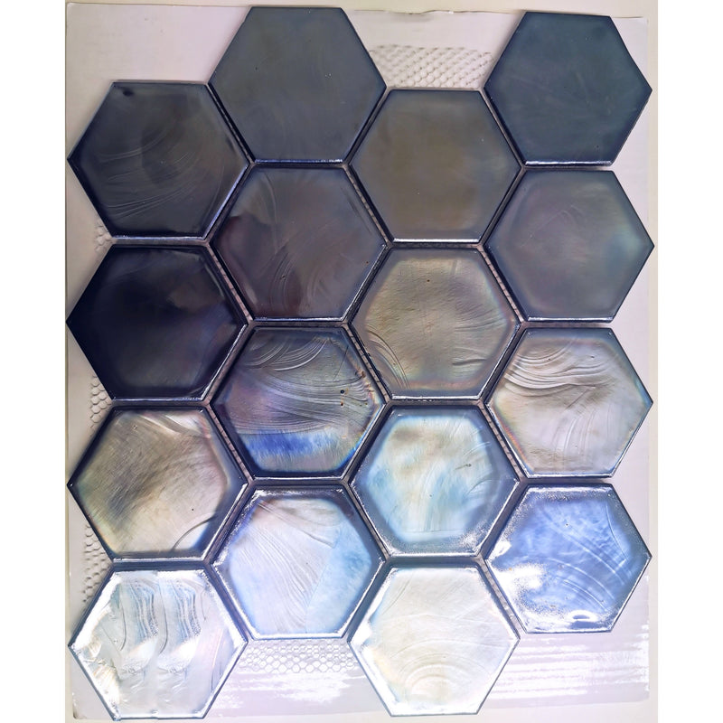 Glasmosaik Cadiz Hexagon Schwarz 26x29,9_4330542115907