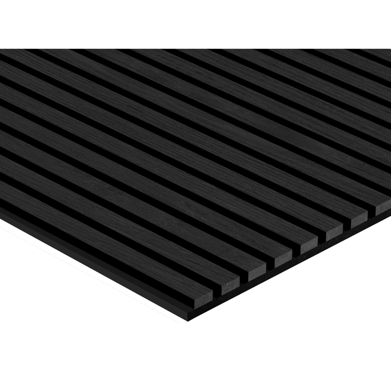 Akustikpaneel Eiche Brau Geölt Matt - Schwarzer Filz - 60x240cm-4330542119721