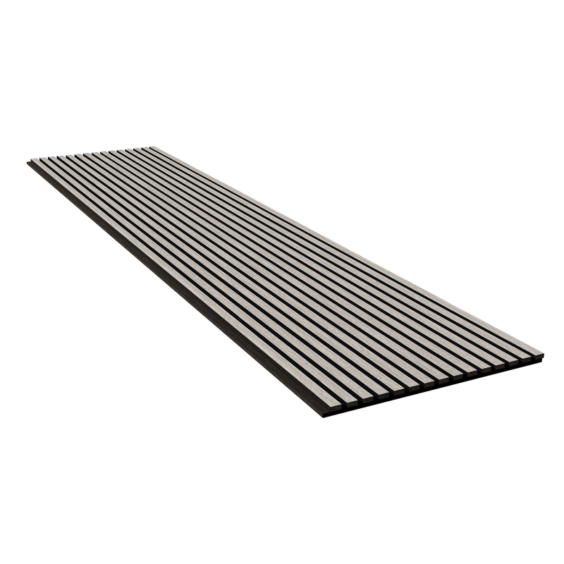 Akustikpaneel Eiche Grau Matt - Schwarzer Filz - 60x240cm-4330542119691