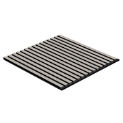 Akustikpaneel Eiche Grau Matt - Schwarzer Filz - 60x60cm-4330542119752