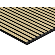 Akustikpaneel Eiche Hellbraun Matt - Schwarzer Filz - 60x60cm-4330542119769