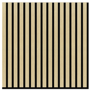 Akustikpaneel Eiche Hellbraun Matt - Schwarzer Filz - 60x60cm-4330542119769