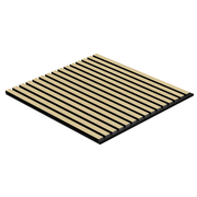Akustikpaneel Eiche Hellbraun Matt - Schwarzer Filz - 60x60cm-4330542119769