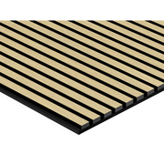 Akustikpaneel Eiche Hellbraun Matt - Schwarzer Filz - 60x240cm-4330542119707