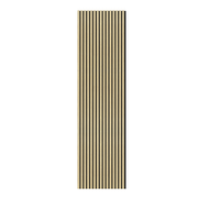 Akustikpaneel Eiche Hellbraun Matt - Schwarzer Filz - 60x240cm-4330542119707