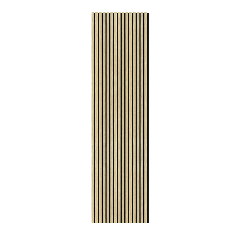 Akustikpaneel Eiche Hellbraun Matt - Schwarzer Filz - 60x240cm-4330542119707