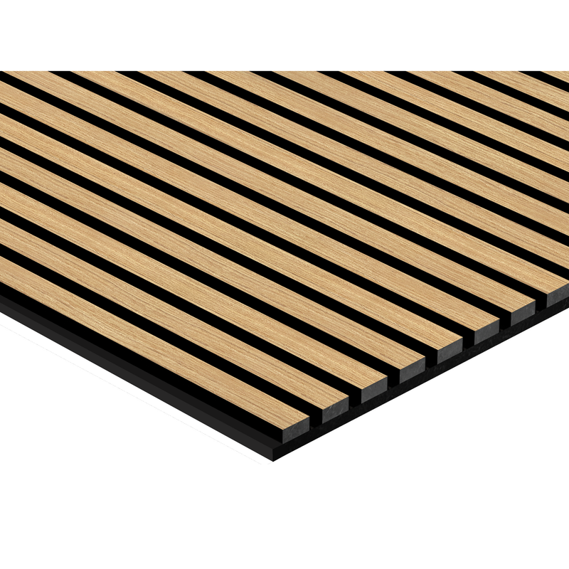 Akustikpaneel Eiche Brau Geölt Matt - Schwarzer Filz - 60x240cm-4330542119714
