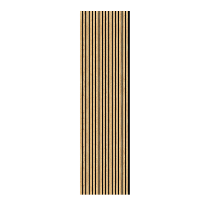 Akustikpaneel Eiche Brau Geölt Matt - Schwarzer Filz - 60x240cm-4330542119714