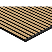 Akustikpaneel Eiche Brau Geölt Matt - Schwarzer Filz - 60x240cm-4330542119776