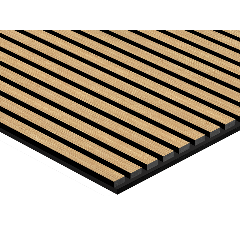 Akustikpaneel Eiche Brau Geölt Matt - Schwarzer Filz - 60x240cm-4330542119776