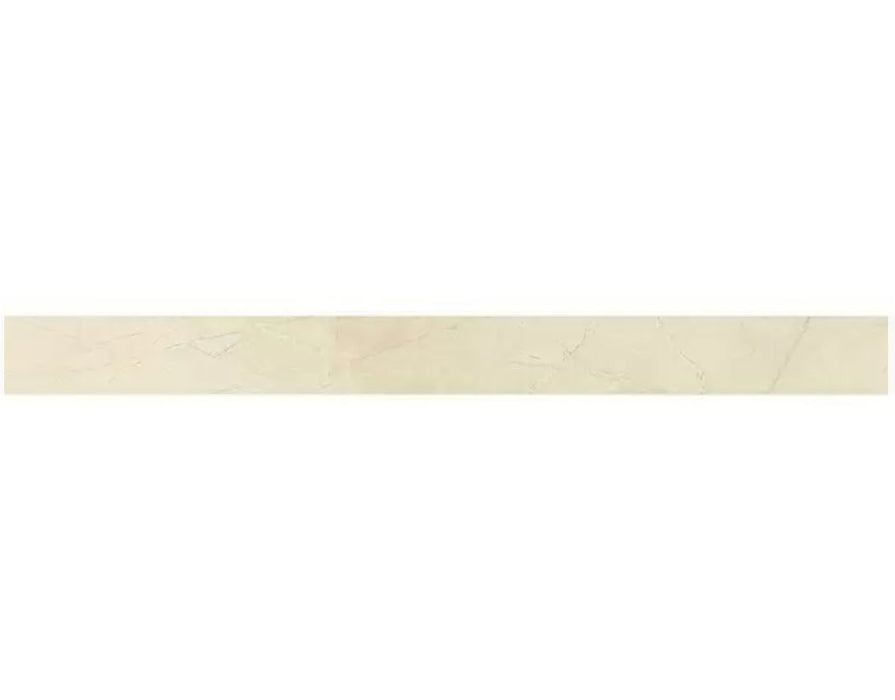Marmor Beige Glänzend Sockel mit Rundkante 7 x 80 cm