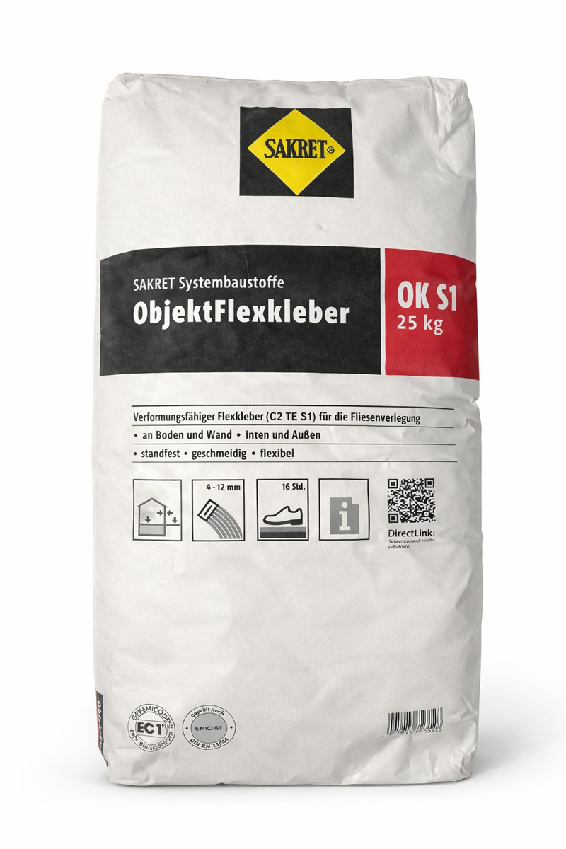Fliesenkleber Sakret - Objektkleber C2 TE S1