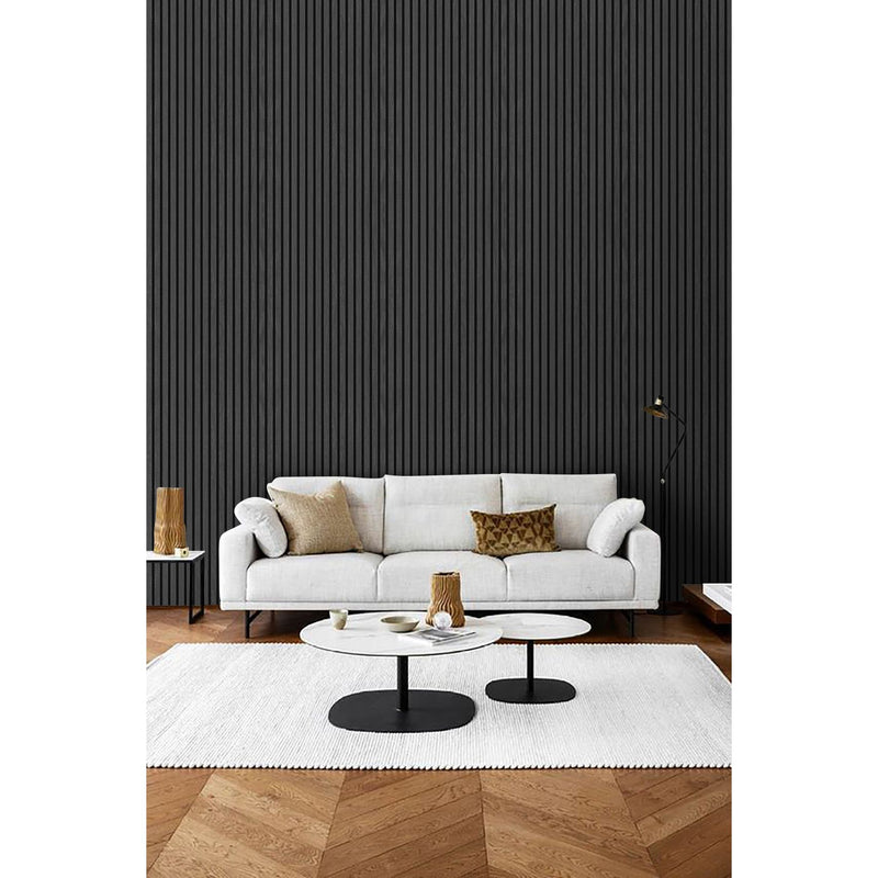 Akustikpaneel Eiche Brau Geölt Matt - Schwarzer Filz - 60x240cm-4330542119721