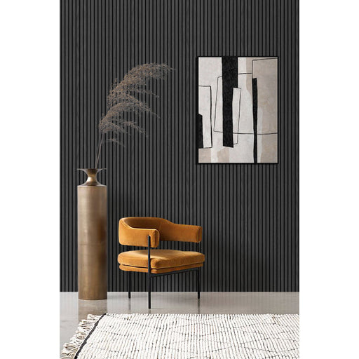 Akustikpaneel Eiche Brau Geölt Matt - Schwarzer Filz - 60x240cm-4330542119721