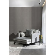 Akustikpaneel Eiche Grau Matt - Schwarzer Filz - 60x240cm-4330542119691