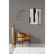 Akustikpaneel Eiche Grau Matt - Schwarzer Filz - 60x240cm-4330542119691