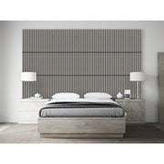 Akustikpaneel Eiche Grau Matt - Schwarzer Filz - 60x60cm-4330542119752