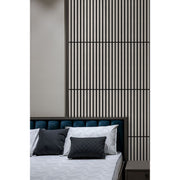 Akustikpaneel Eiche Grau Matt - Schwarzer Filz - 60x60cm-4330542119752
