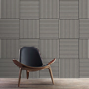 Akustikpaneel Eiche Grau Matt - Schwarzer Filz - 60x60cm-4330542119752