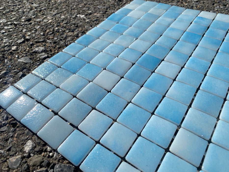 Pool Mosaik 31x50cm Eis-Blau