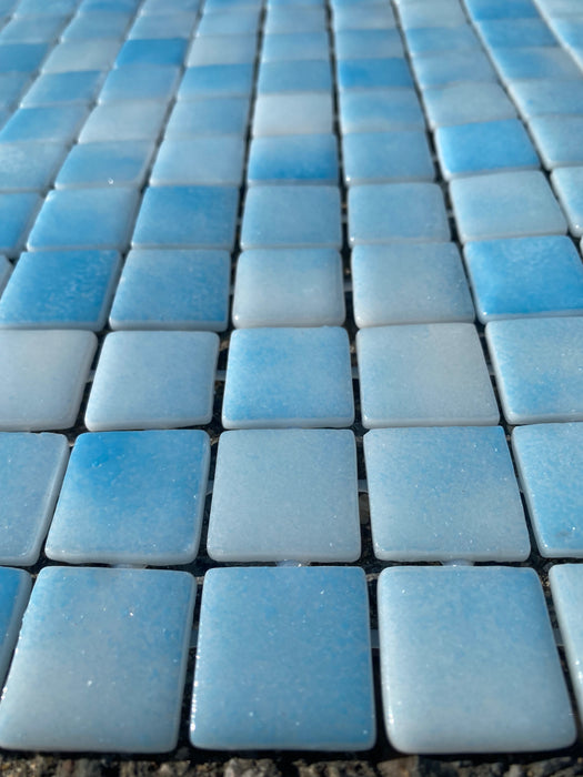 Pool Mosaik 31x50cm Eis-Blau
