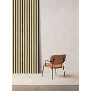 Akustikpaneel Eiche Hellbraun Matt - Schwarzer Filz - 60x240cm-4330542119707