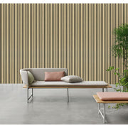 Akustikpaneel Eiche Hellbraun Matt - Schwarzer Filz - 60x240cm-4330542119707