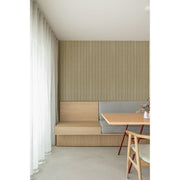 Akustikpaneel Eiche Hellbraun Matt - Schwarzer Filz - 60x240cm-4330542119707