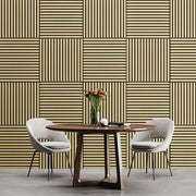 Akustikpaneel Eiche Hellbraun Matt - Schwarzer Filz - 60x60cm-4330542119769
