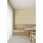 Akustikpaneel Eiche Hellbraun Matt - Grauer Filz - 60x240cm-4330542119783
