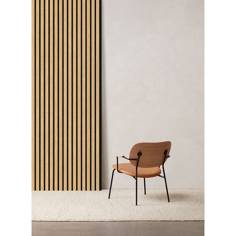 Akustikpaneel Eiche Brau Geölt Matt - Schwarzer Filz - 60x240cm-4330542119714
