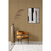 Akustikpaneel Eiche Brau Geölt Matt - Schwarzer Filz - 60x240cm-4330542119714