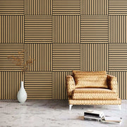Akustikpaneel Eiche Brau Geölt Matt - Schwarzer Filz - 60x240cm-4330542119776