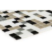 Glasmosaik Black Grey Brown White - FliesenDeal24 - Fliesen günstig kaufen