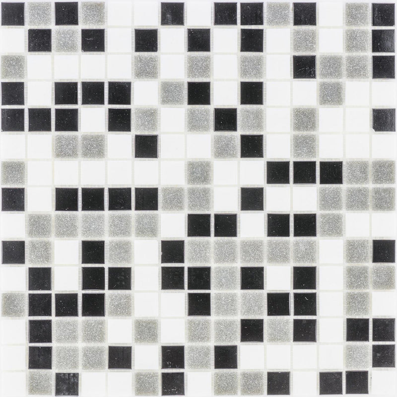 Glasmosaik Black Grey White - FliesenDeal24 - Fliesen günstig kaufen
