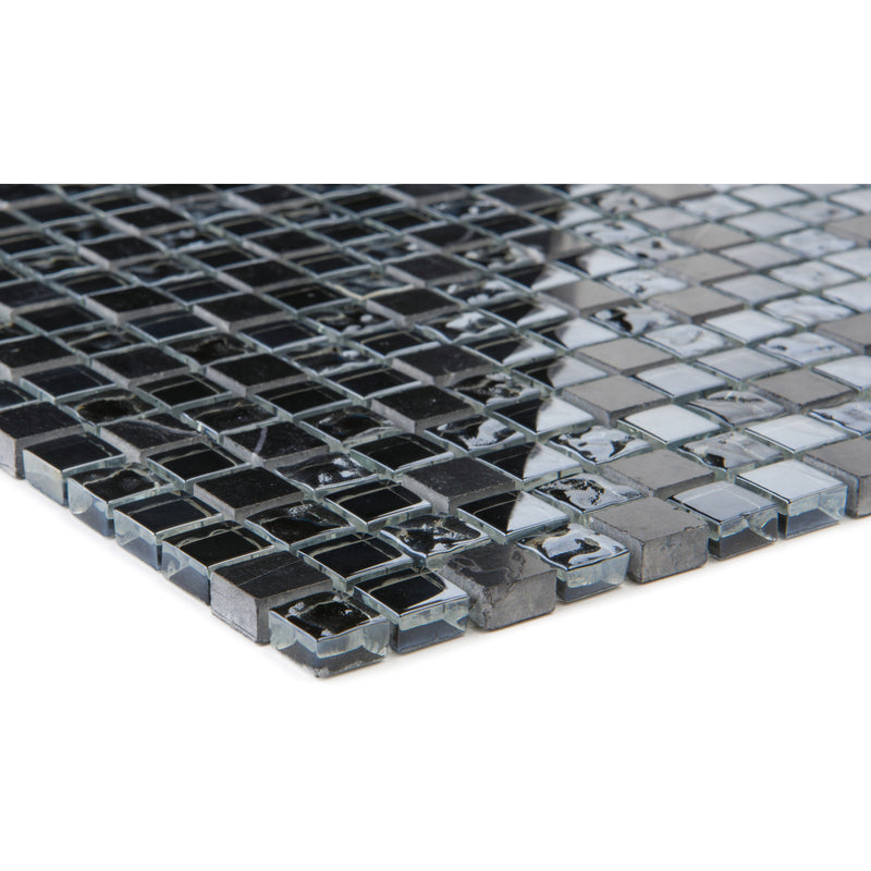 Marmor Schwarz Glasmix Schwarz_4330542047833