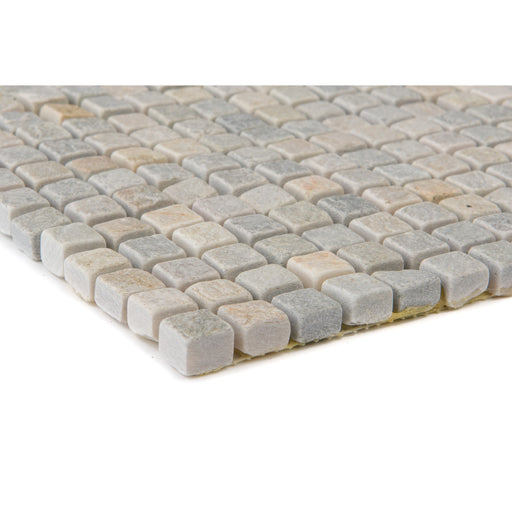 Quarzit Beige Bunt getrommelt