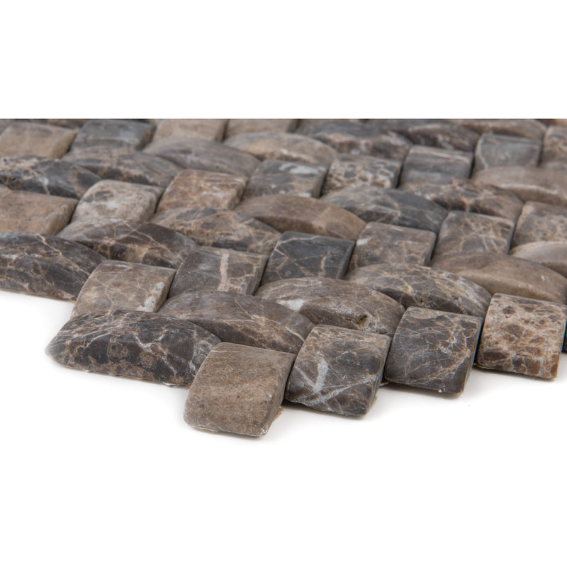 Basket Diagonal Marmor Dark
