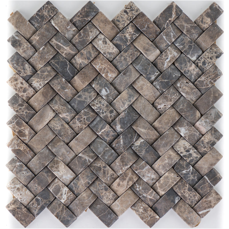 Basket Diagonal Marmor Dark