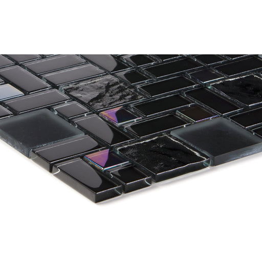 Glasmosaik Black Rainbow Multiformat - FliesenDeal24 - Fliesen günstig kaufen