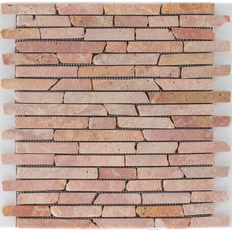 Red Travertino Slimbrick getrommelt_4330542053834