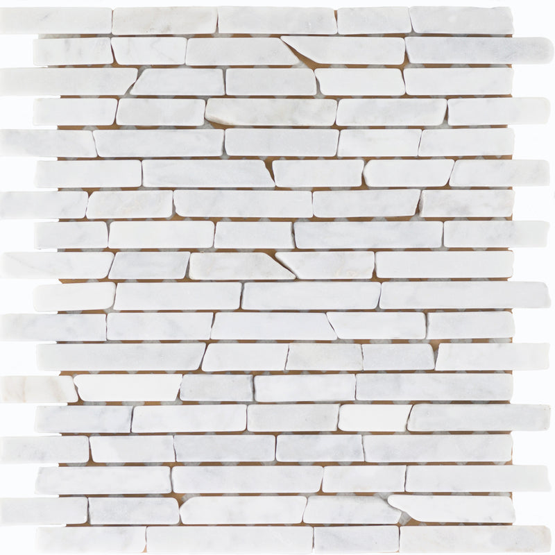 Marmor Carrara White Slimbrick getrommelt_4330542053841