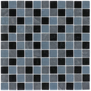 Marmor Schwarz Glasmix Grau Schwarz_4330542054329