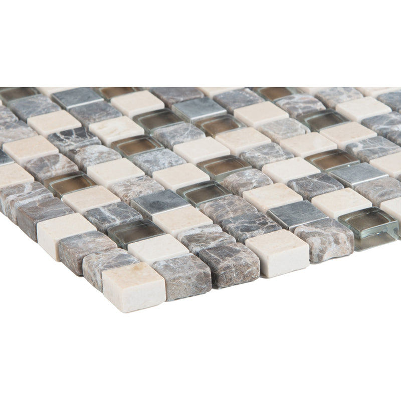 Mauritius Marmormix Beige Braun Glas braun Edelstahl_4330542057214
