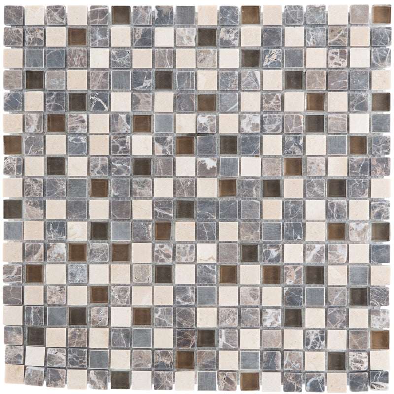 Mauritius Marmormix Beige Braun Glas braun Edelstahl_4330542057214