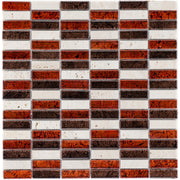 Glas & Marmor Mosaik Metalica Crema Glasmix Rot Braun Parallel - FliesenExpress - Fliesen günstig kaufen_4330542057283