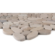 Kiesel Tan Flat geschliffen matt Flusskiesel_4330542062935